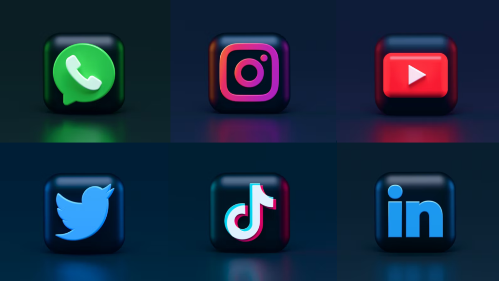 Different platforms for social media marketing – WhatsApp, Instagram, YouTube, Twitter, TikTok, LinkedIn